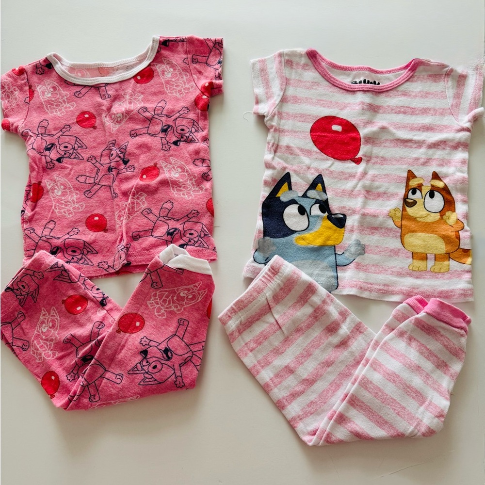 Bluey & Bingo Keepy Uppy  2 Set Pajamas Size 18M